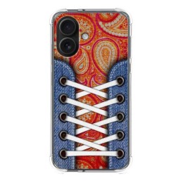 Funda Silicona Antigolpes para Iphone 16 (6.1) diseño Zapatillas 10 Dibujos