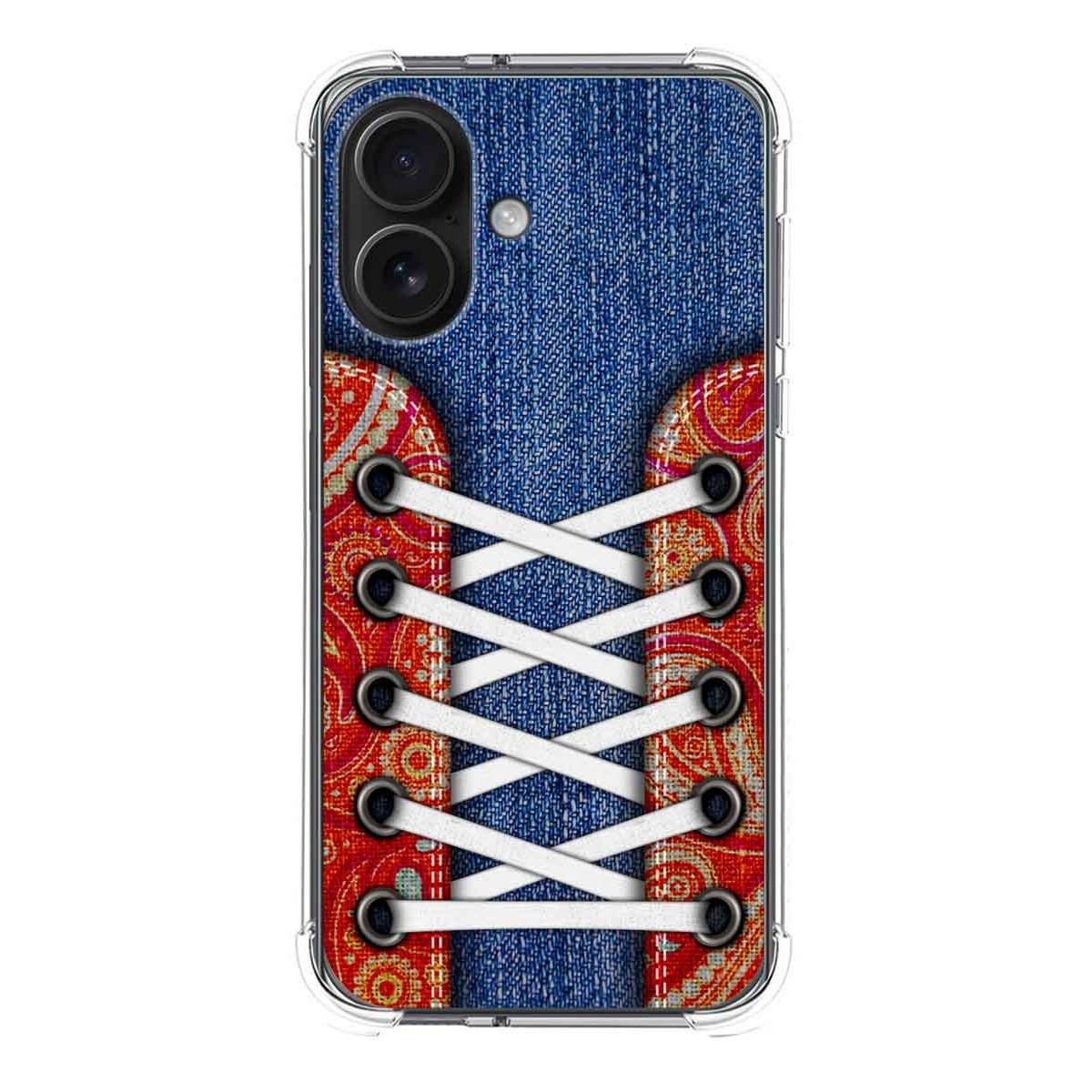 Funda Silicona Antigolpes para Iphone 16 (6.1) diseño Zapatillas 11 Dibujos