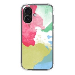 Funda Silicona Antigolpes para Iphone 16 (6.1) diseño Acuarela 02 Dibujos