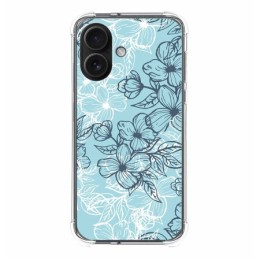 Funda Silicona Antigolpes para Iphone 16 (6.1) diseño Flores 03 Dibujos