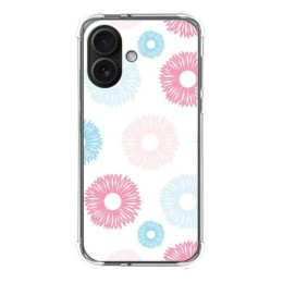 Funda Silicona Antigolpes para Iphone 16 (6.1) diseño Flores 06 Dibujos