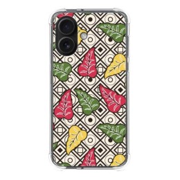 Funda Silicona Antigolpes para Iphone 16 (6.1) diseño Flores 11 Dibujos