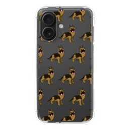 Funda Silicona Antigolpes para Iphone 16 (6.1) diseño Perros 09 Dibujos