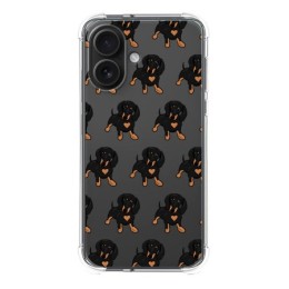 Funda Silicona Antigolpes para Iphone 16 (6.1) diseño Perros 10 Dibujos