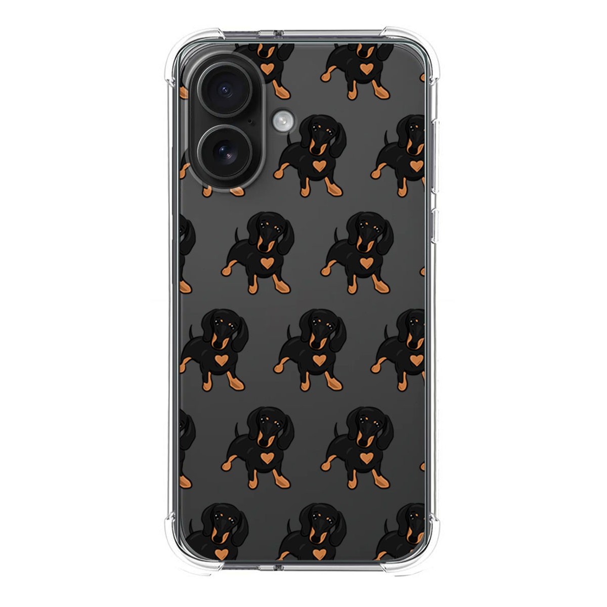 Funda Silicona Antigolpes para Iphone 16 (6.1) diseño Perros 10 Dibujos