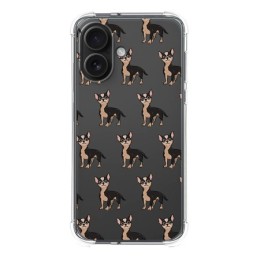 Funda Silicona Antigolpes para Iphone 16 (6.1) diseño Perros 11 Dibujos