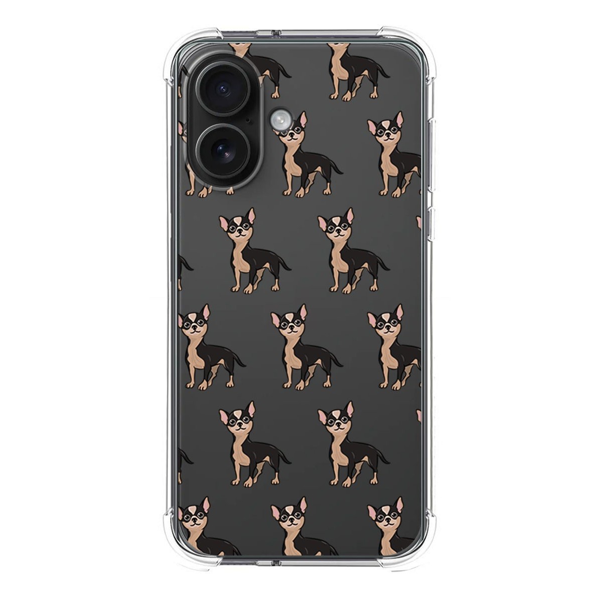 Funda Silicona Antigolpes para Iphone 16 (6.1) diseño Perros 11 Dibujos