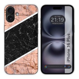 Funda Silicona para Iphone 16 Plus (6.7) diseño Mármol 07 Dibujos