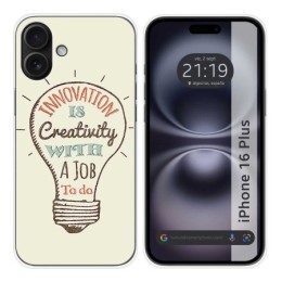 Funda Silicona para Iphone 16 Plus (6.7) diseño Creativity Dibujos