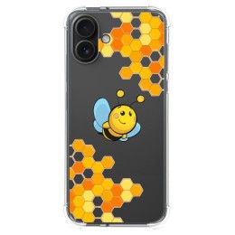 Funda Silicona Antigolpes para Iphone 16 Plus (6.7) diseño Abeja Dibujos