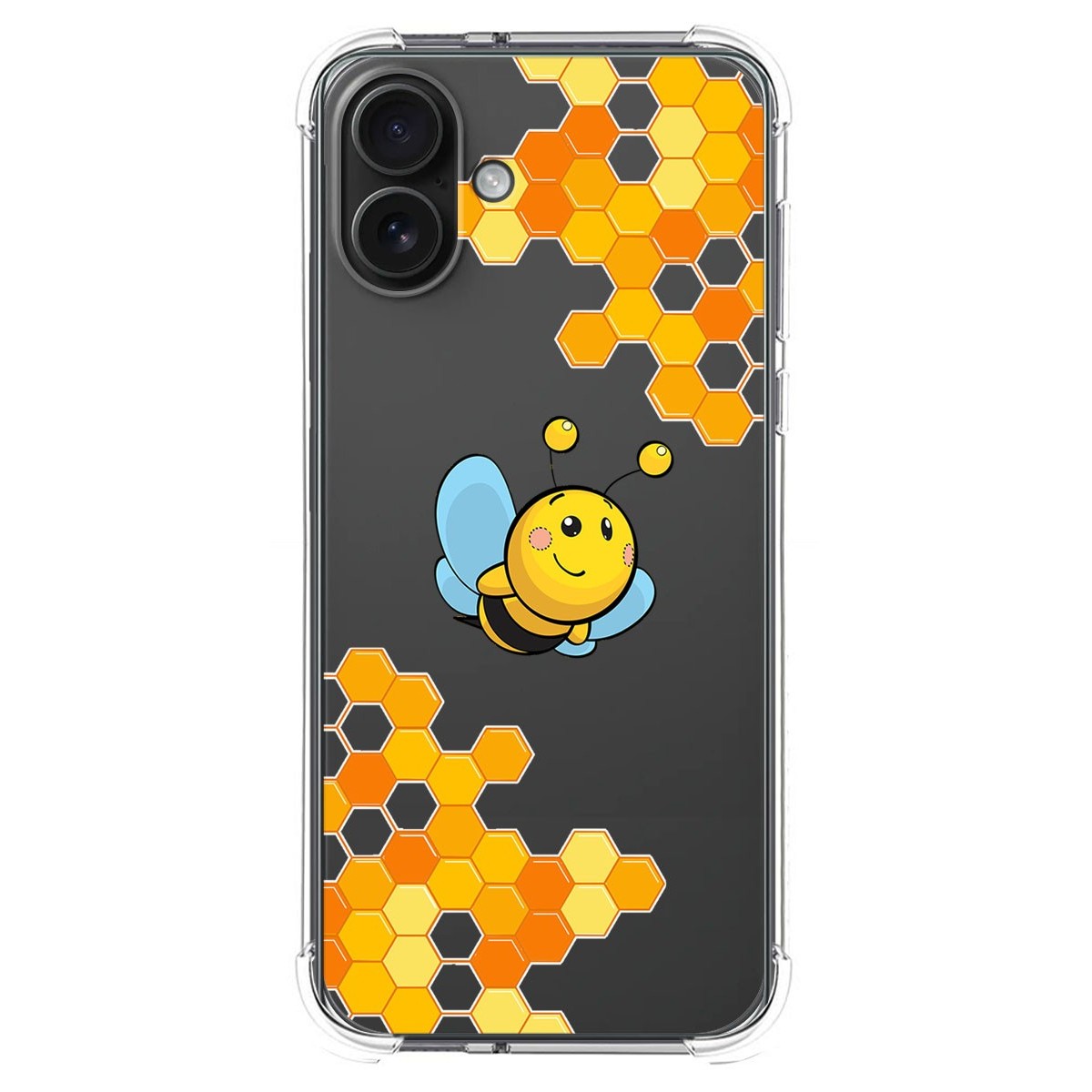 Funda Silicona Antigolpes para Iphone 16 Plus (6.7) diseño Abeja Dibujos