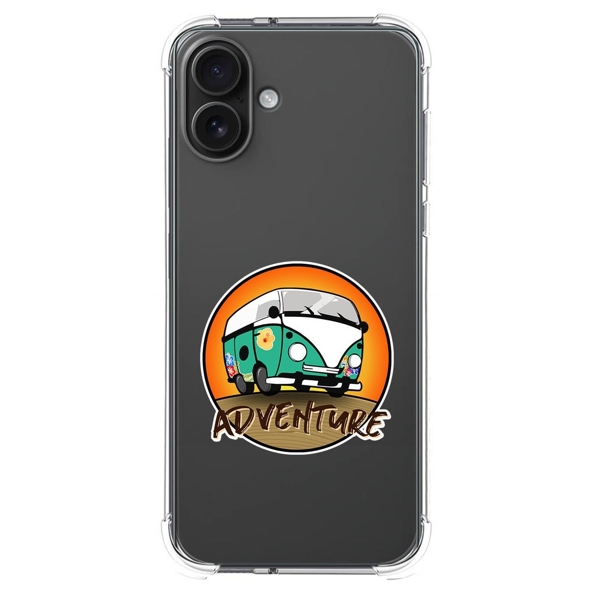 Funda Silicona Antigolpes para Iphone 16 Plus (6.7) diseño Adventure Dibujos