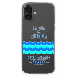 Funda Silicona Antigolpes para Iphone 16 Plus (6.7) diseño Agua Dibujos