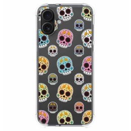 Funda Silicona Antigolpes para Iphone 16 Plus (6.7) diseño Catrina Dibujos