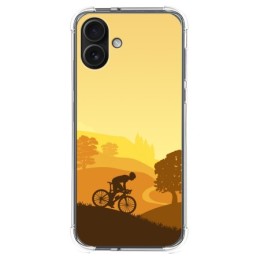 Funda Silicona Antigolpes para Iphone 16 Plus (6.7) diseño Ciclista Dibujos