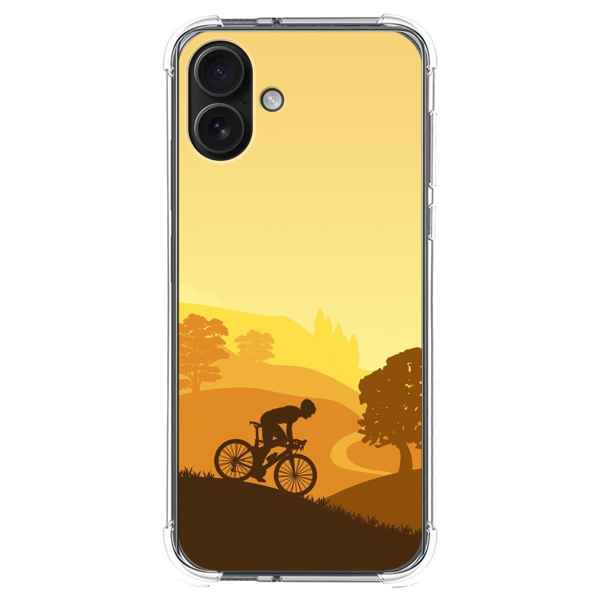 Funda Silicona Antigolpes para Iphone 16 Plus (6.7) diseño Ciclista Dibujos