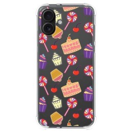 Funda Silicona Antigolpes para Iphone 16 Plus (6.7) diseño Dulces 01 Dibujos