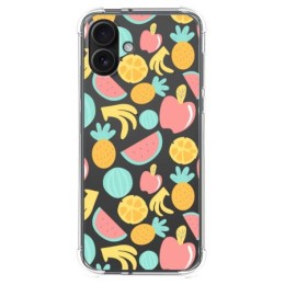 Funda Silicona Antigolpes para Iphone 16 Plus (6.7) diseño Frutas 02 Dibujos