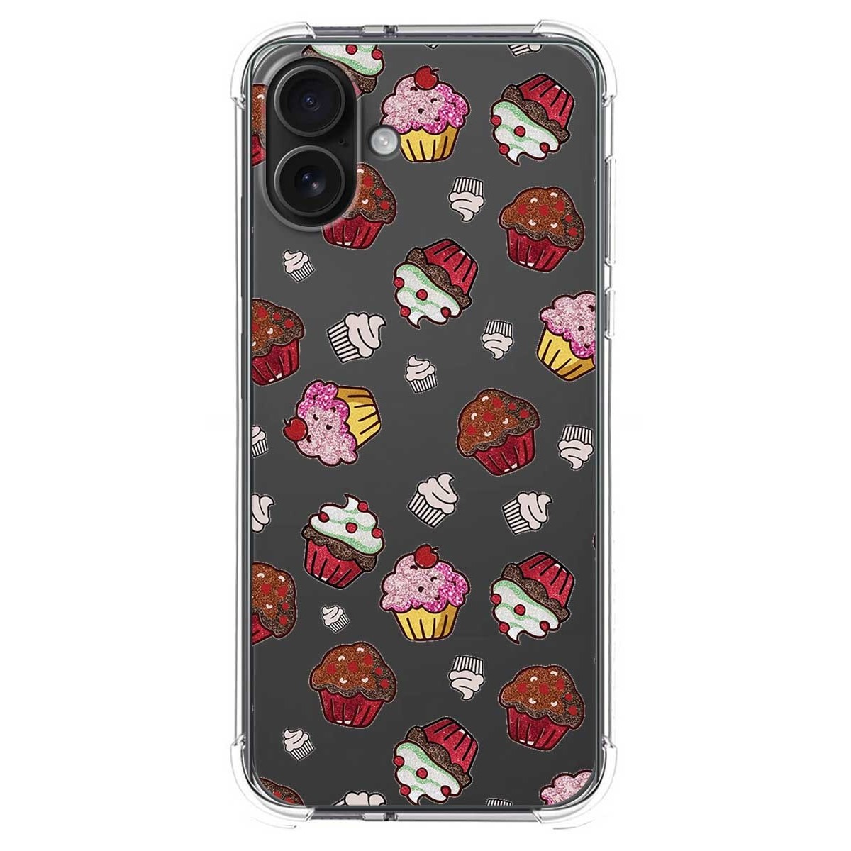 Funda Silicona Antigolpes para Iphone 16 Plus (6.7) diseño Muffins Dibujos