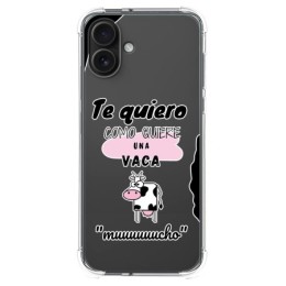 Funda Silicona Antigolpes para Iphone 16 Plus (6.7) diseño Vaca Dibujos