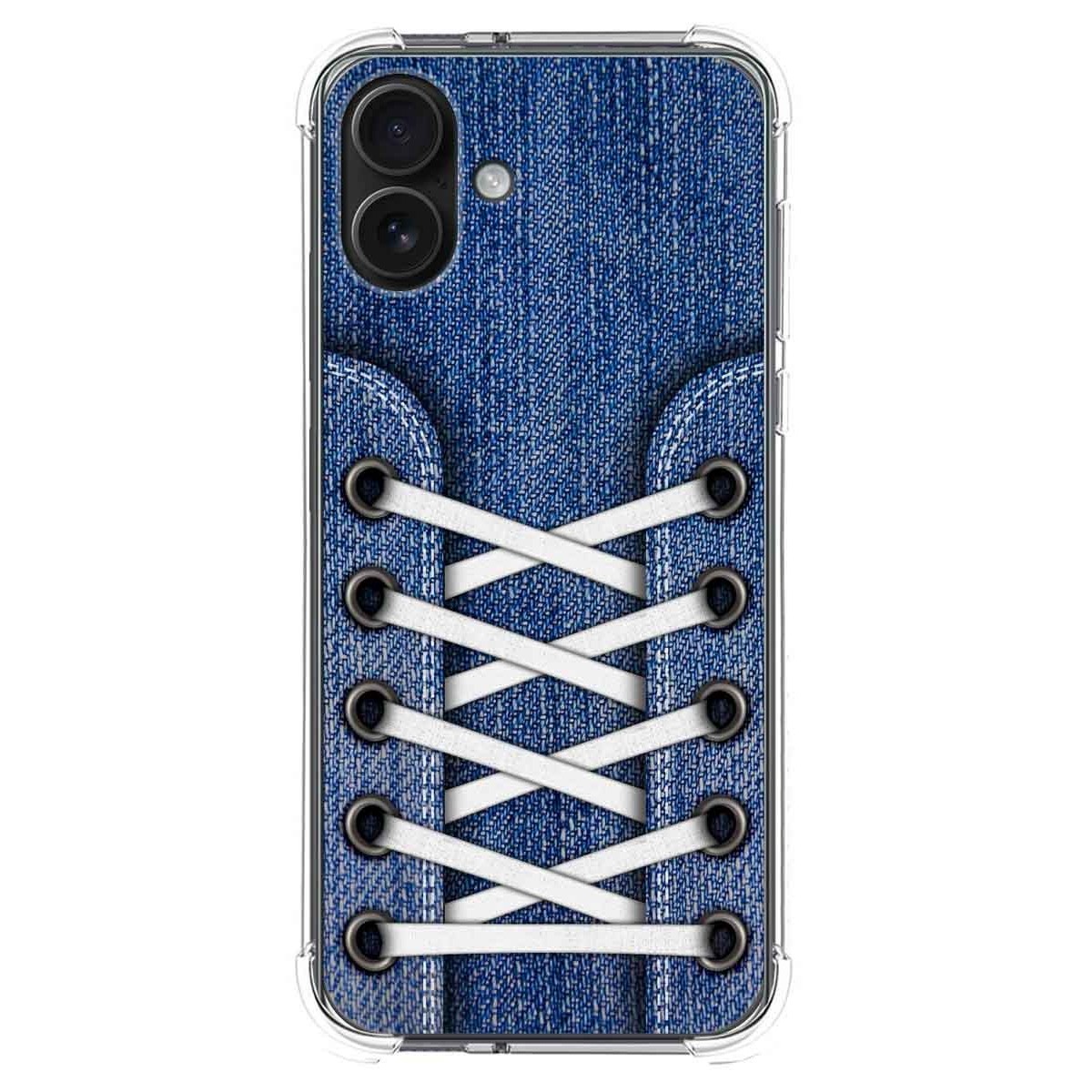 Funda Silicona Antigolpes para Iphone 16 Plus (6.7) diseño Zapatillas 01 Dibujos