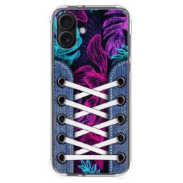 Funda Silicona Antigolpes para Iphone 16 Plus (6.7) diseño Zapatillas 07 Dibujos