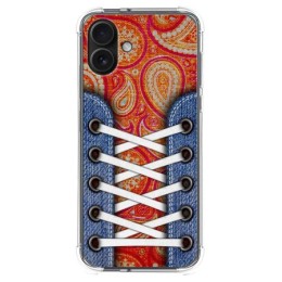 Funda Silicona Antigolpes para Iphone 16 Plus (6.7) diseño Zapatillas 10 Dibujos