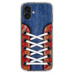 Funda Silicona Antigolpes para Iphone 16 Plus (6.7) diseño Zapatillas 11 Dibujos