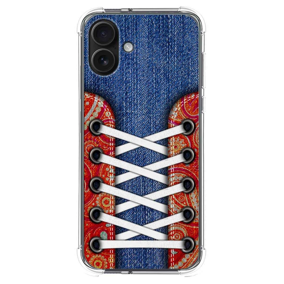 Funda Silicona Antigolpes para Iphone 16 Plus (6.7) diseño Zapatillas 11 Dibujos