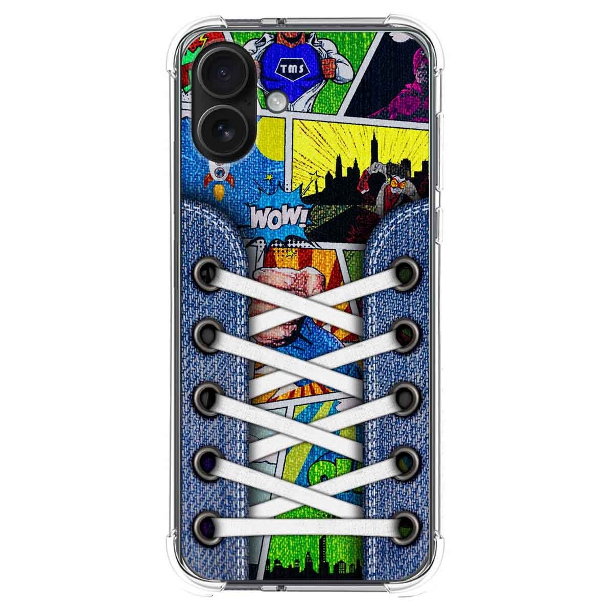 Funda Silicona Antigolpes para Iphone 16 Plus (6.7) diseño Zapatillas 14 Dibujos