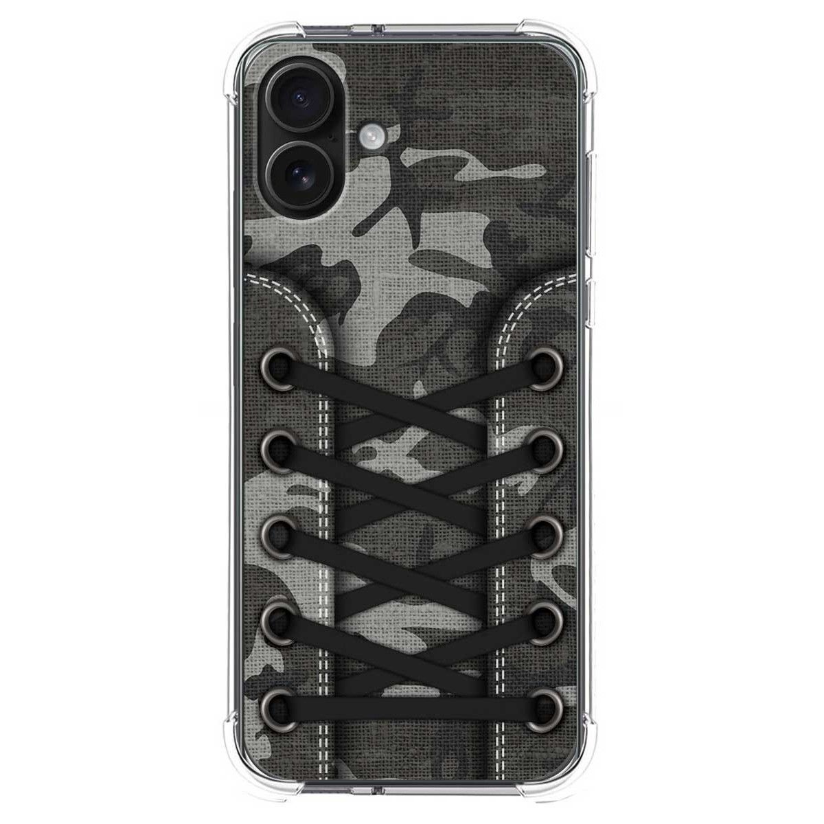 Funda Silicona Antigolpes para Iphone 16 Plus (6.7) diseño Zapatillas 15 Dibujos