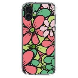 Funda Silicona Antigolpes para Iphone 16 Plus (6.7) diseño Flores 02 Dibujos