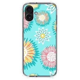 Funda Silicona Antigolpes para Iphone 16 Plus (6.7) diseño Flores 05 Dibujos