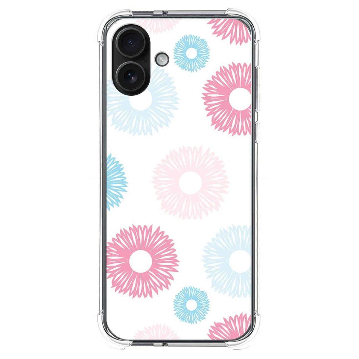 Funda Silicona Antigolpes para Iphone 16 Plus (6.7) diseño Flores 06 Dibujos