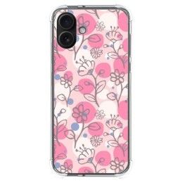 Funda Silicona Antigolpes para Iphone 16 Plus (6.7) diseño Flores 07 Dibujos