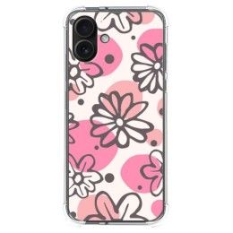 Funda Silicona Antigolpes para Iphone 16 Plus (6.7) diseño Flores 09 Dibujos