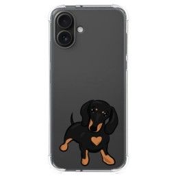 Funda Silicona Antigolpes para Iphone 16 Plus (6.7) diseño Perros 04 Dibujos