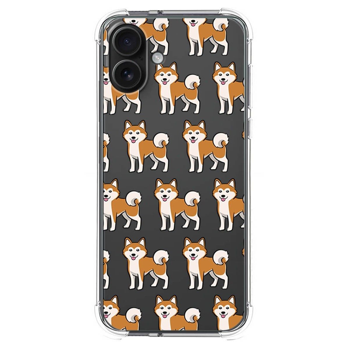 Funda Silicona Antigolpes para Iphone 16 Plus (6.7) diseño Perros 08 Dibujos