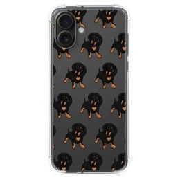 Funda Silicona Antigolpes para Iphone 16 Plus (6.7) diseño Perros 10 Dibujos