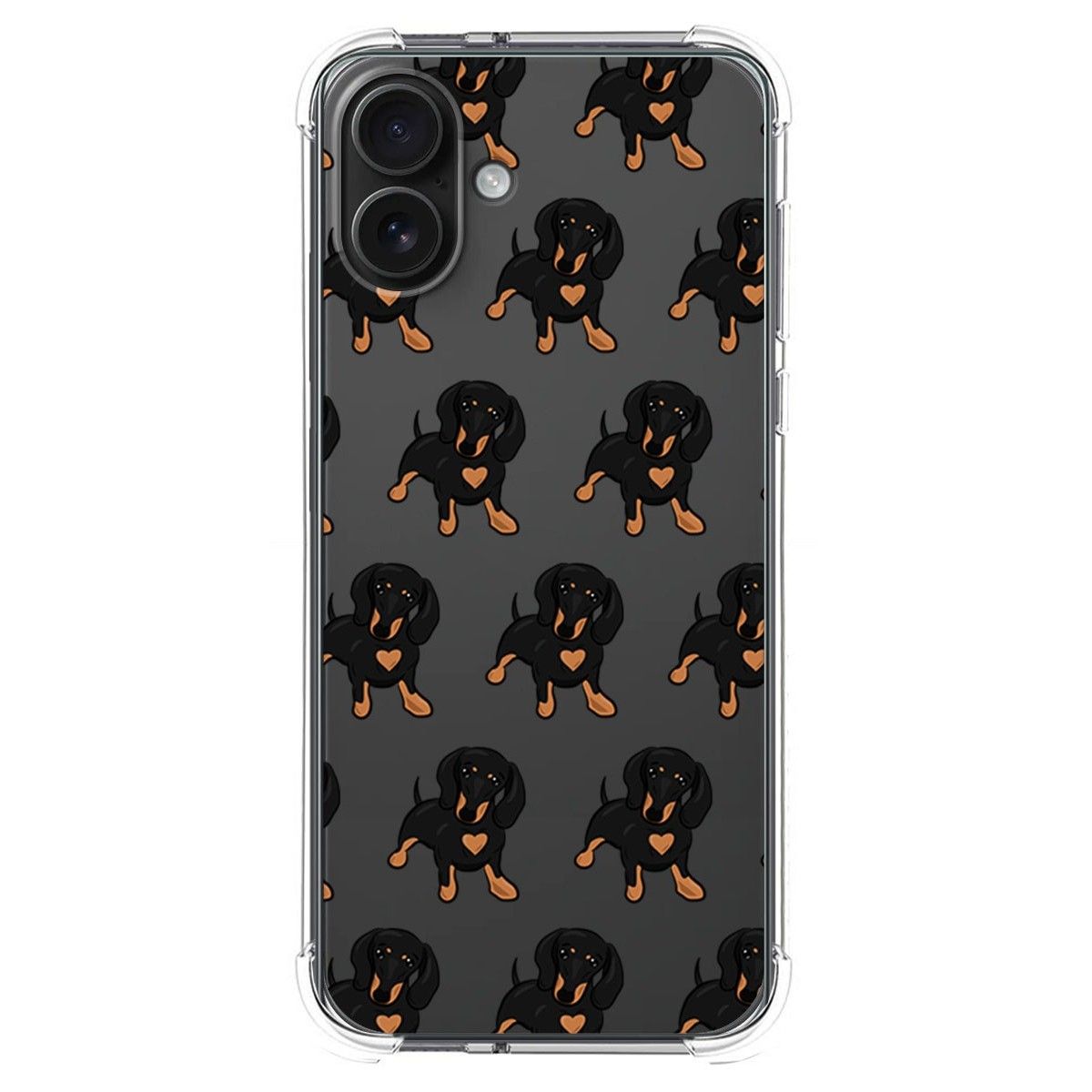 Funda Silicona Antigolpes para Iphone 16 Plus (6.7) diseño Perros 10 Dibujos