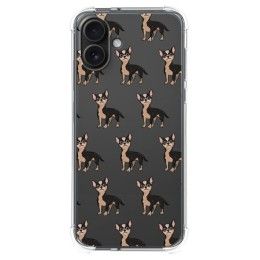 Funda Silicona Antigolpes para Iphone 16 Plus (6.7) diseño Perros 11 Dibujos