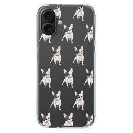 Funda Silicona Antigolpes para Iphone 16 Plus (6.7) diseño Perros 12 Dibujos