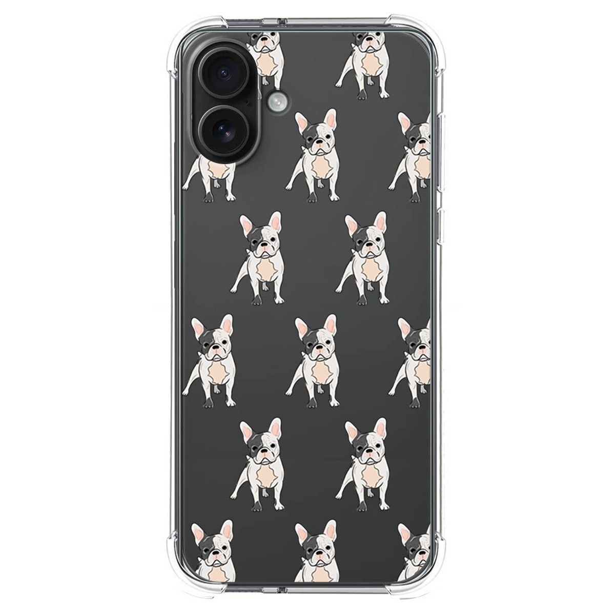 Funda Silicona Antigolpes para Iphone 16 Plus (6.7) diseño Perros 12 Dibujos