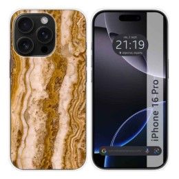 Funda Silicona para Iphone 16 Pro (6.3) diseño Mármol 10 Dibujos