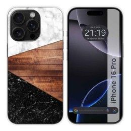 Funda Silicona para Iphone 16 Pro (6.3) diseño Mármol 11 Dibujos