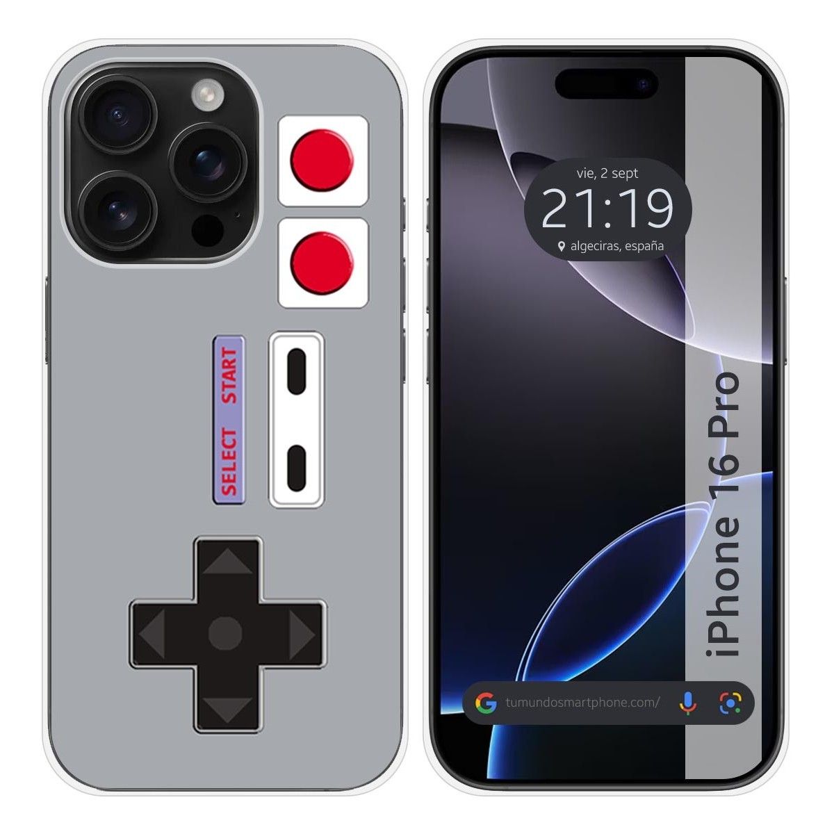 Funda Silicona para Iphone 16 Pro (6.3) diseño Consola Dibujos