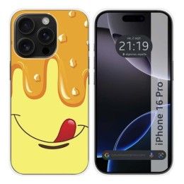 Funda Silicona para Iphone 16 Pro (6.3) diseño Helado Vainilla Dibujos