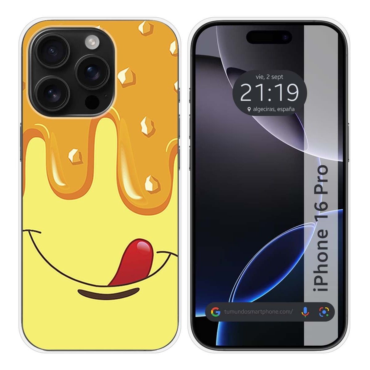 Funda Silicona para Iphone 16 Pro (6.3) diseño Helado Vainilla Dibujos