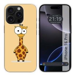 Funda Silicona para Iphone 16 Pro (6.3) diseño Jirafa Dibujos