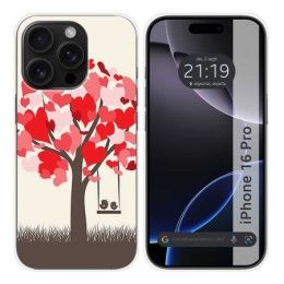 Funda Silicona para Iphone 16 Pro (6.3) diseño Pajaritos Dibujos